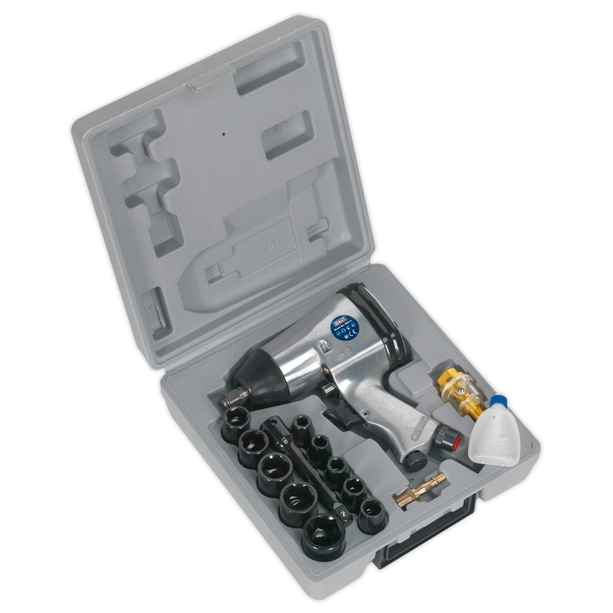 Air Impact Wrench Kit With Sockets 12sq Drive K And S Mckenzie